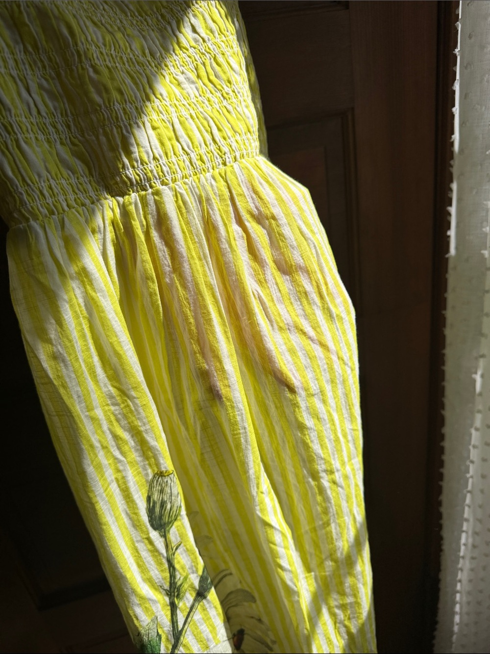 Anthropologie LyreBird Smocked Printed Midi Dress 🌼 - Picture 6 of 7